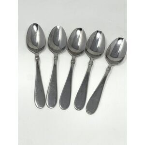 Oneida AVONDALE II 2 Stainless Place Oval Dinner Soup Spoons 7 3/4" Set Of 5